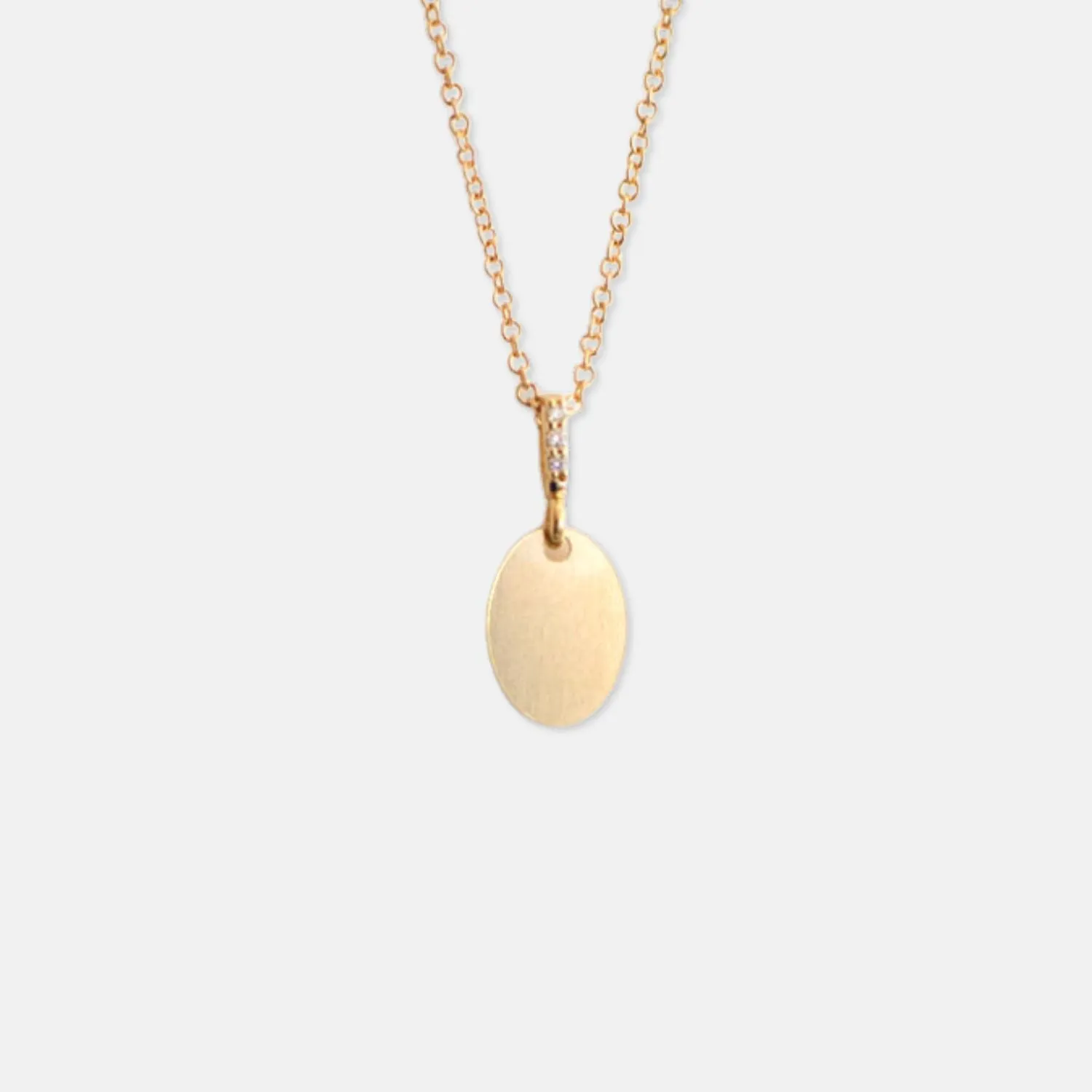 The Petite Oval Tag Necklace